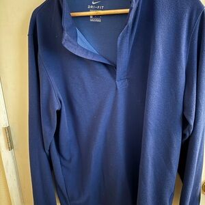 Nike Men's Dri-FIT Long Sleeve Sweater - Navy